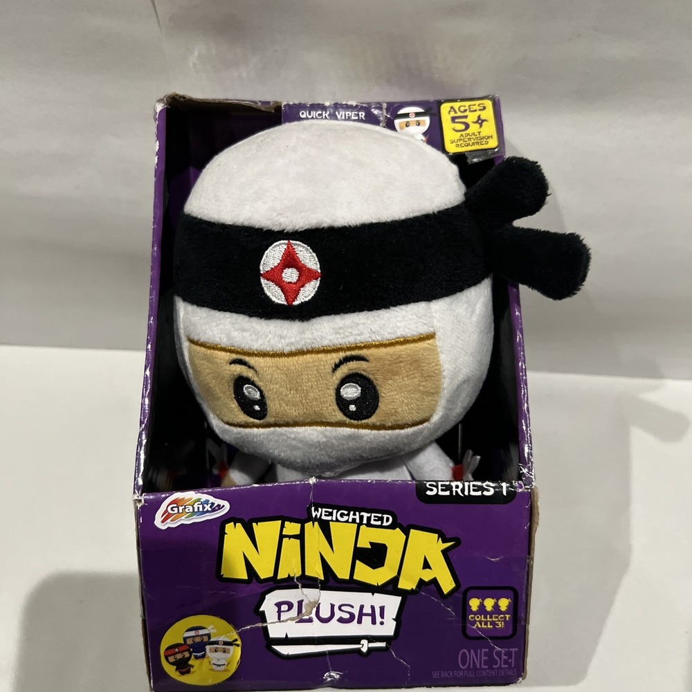 Grafix Weighted Ninja Plush Quick Viper Series 1 NIB Box Wear | Retired
